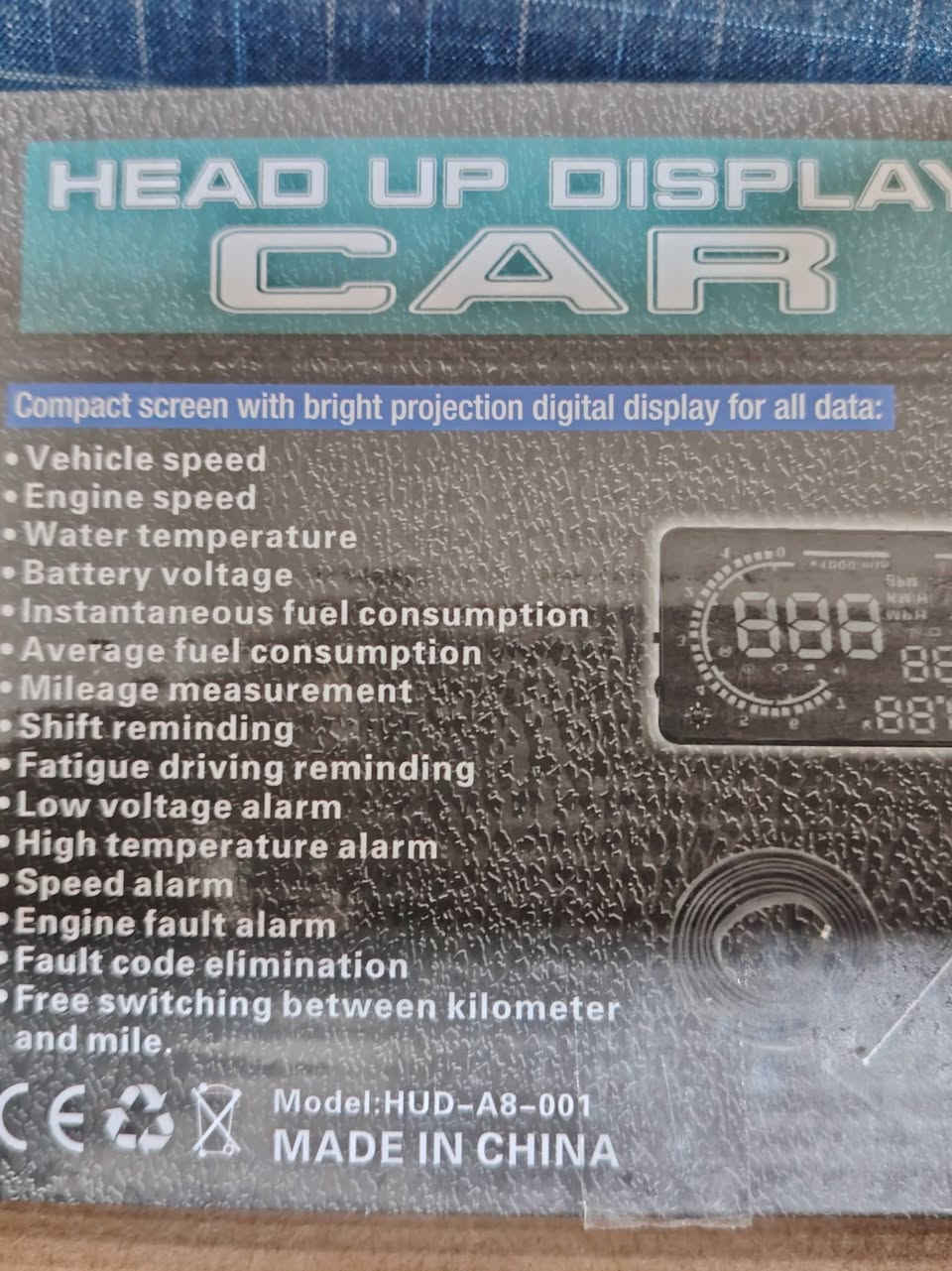 داتا شو 
شاشة عرض المعلومات على الزجاج الأمامي (Head-Up Display - HUD) للسيارات، ويتم توضيح المواصفات الرئيسية أدناه:
الوظيفة: يعرض بيانات القيادة الحيوية مثل السرعة (بالكيلومتر أو الميل)، وعدد دورات المحرك (RPM)، ودرجة حرارة الماء، واستهلاك الوقود مباشرة على الزجاج الأمامي. 
التكنولوجيا: يعتمد على واجهة OBD2/EUOBD لتوصيل وتشغيل مباشر وسهل في معظم السيارات. 
السلامة: يتيح للسائقين قراءة معلومات القيادة دون الحاجة إلى صرف النظر عن الطريق، مما يقلل من مخاطر الحوادث. 
شاشة العرض: يتميز بشاشة عرض ملونة بحجم 5.5 بوصة تقريبًا تعرض البيانات بوضوح. 

بسعر.  25  الف  توصيل مجاني


**إذا كنت صاحب هذا الإعلان وتريد حذفه لأي سبب، رجاءا أرسل رسالة إلى الدعم الفني**