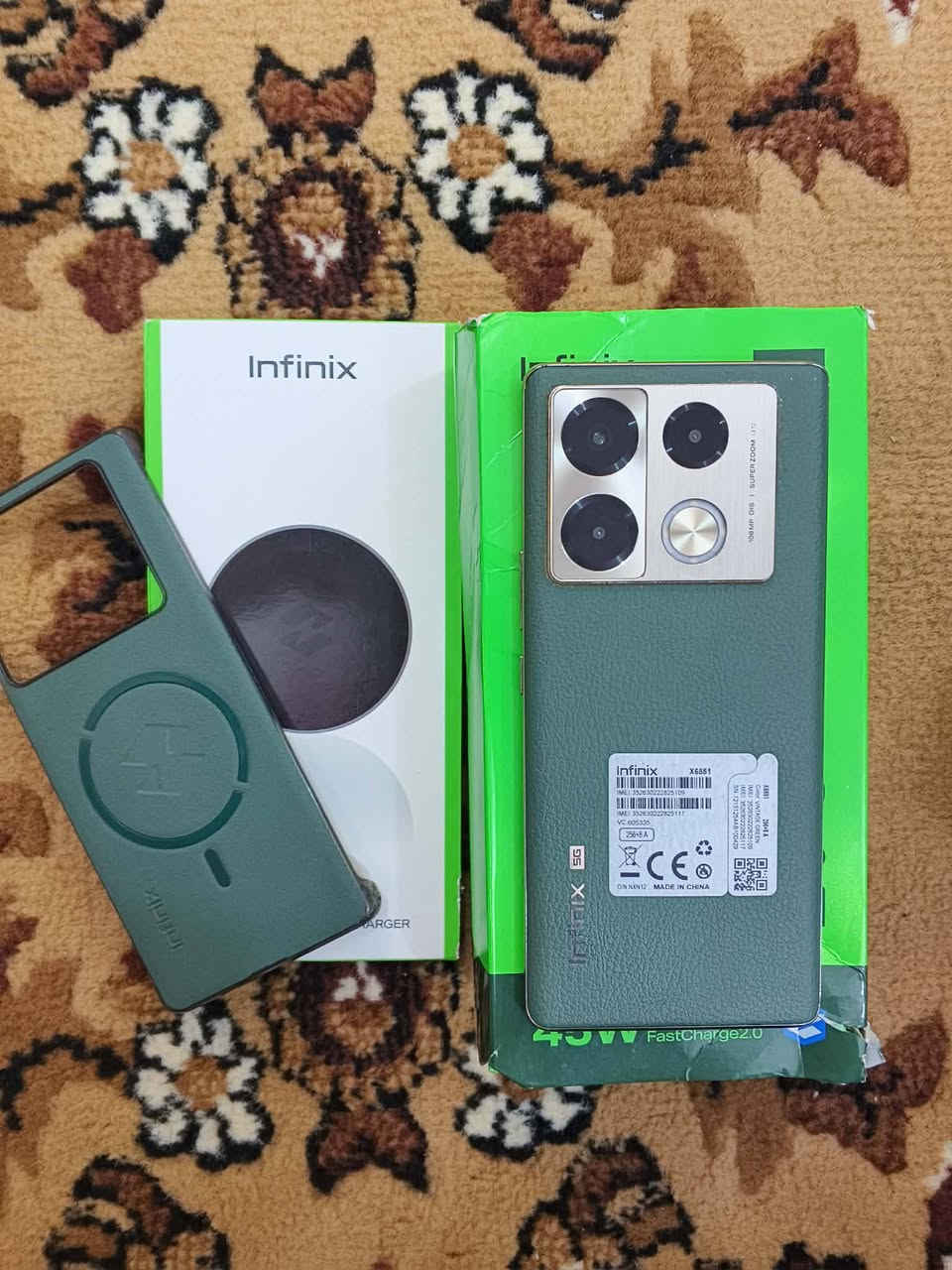 السلام عليكم نوت ٤٠ برو 5G
ذاكرة ٢٥٦ جهاز نضيف ولا زلغ 
كارتونه بدون شاحنه ويا شحن 🔋⚡عكسي
سعر 250 مكاني ميسان العمارة


**إذا كنت صاحب هذا الإعلان وتريد حذفه لأي سبب، رجاءا أرسل رسالة إلى الدعم الفني**