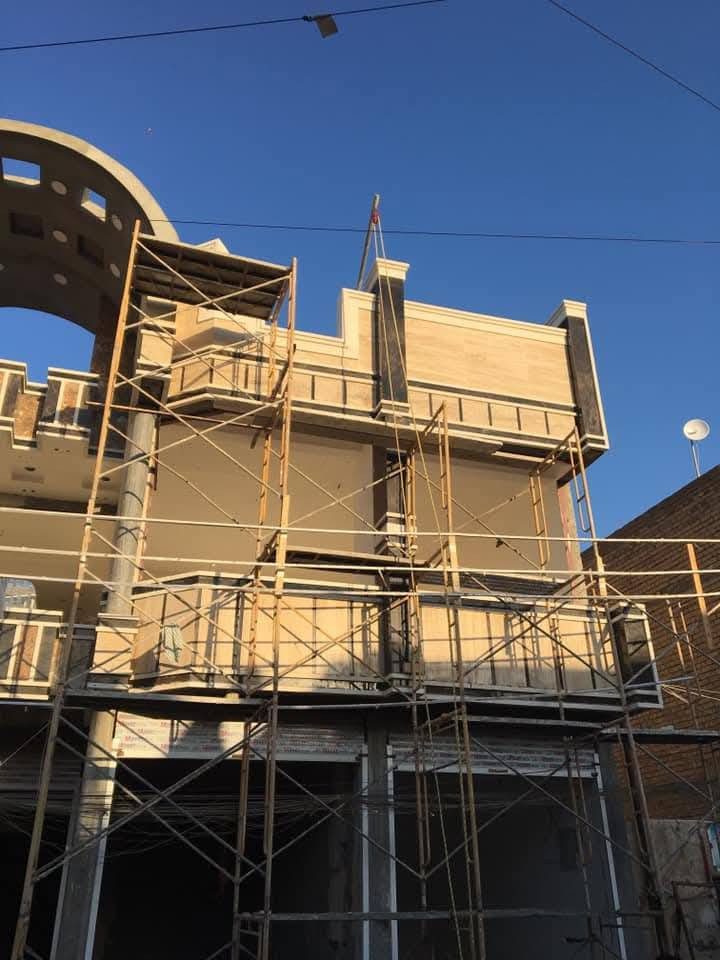 نماذج من أعمالنا تغليف الواجهات الخارجية بالحجر والمرمر للإستفسار واتساب *********** *********** والارضيات والجدران
