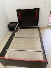 سرير إضاءة • كومود جديد • دوشك طبي أصلي