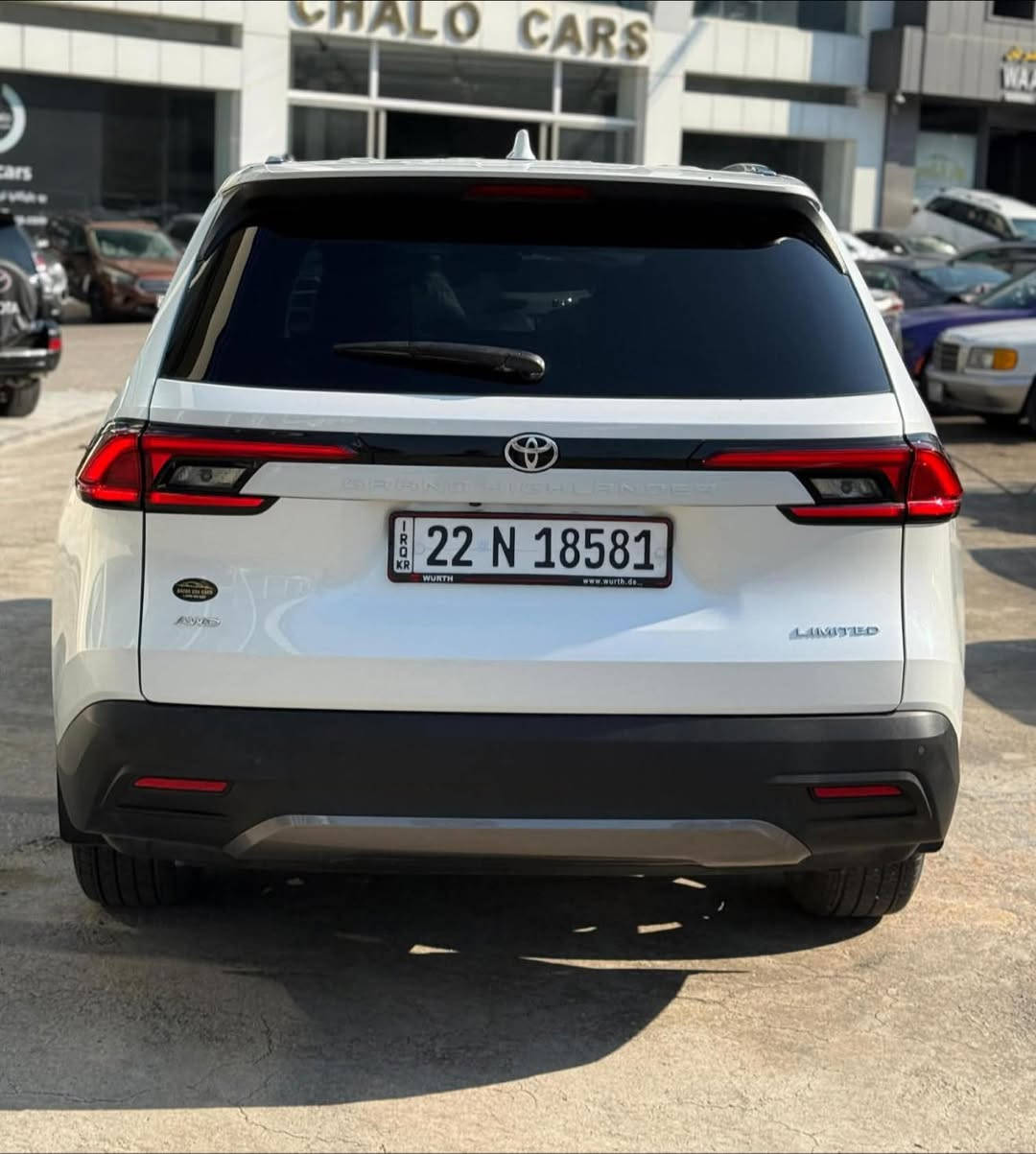 كراند هايلاندر Limited
سيارة ماشيه 14 الف ميل  
 
موقع السيارة : بغداد حي القادسية
نوع السيارة:  Toyota grand Highlander ￼￼ 
موديل: 2024
المسافة المقطوعة: 14.000 ميل 
محرك 4 سلندر توربو بانزين فقط

مكفولة عام من الدعامية للدعامية  

مواصفات:  Max ￼limited 

بصمة تشغيل 
بصمة ابواب دخول ذكي
كشنات ViP 
كشنات جلد 
كشنات خزن كهربائي 
كشنات تدفئة وتبريد 
كشنات خلفيه تدفئة 
تشغيل عن البعد 
 360 camera 
بريك كهربائي 
نظام اوتو ستوب 
نظام اوتو هولد 
وضعيات قيادة درايف مود سبورت .نورمال .ايكو 
دفع رباعي 4*4 
العداد دجتال الكتروني اشكال مختلفة 
مانع انزلاق تراكشن
نظام نزول منحدرات 
نظام Snow ثلج 
ستائر خلفية
صندوك كهربائي + فتح عن طريق القدم 
صندوك يدعم سستم سماعة JBL 
بلاجيكتور كشافات 
رادار نقطة عمياء جانبي ‘
رادار خروج عن المسار 
رادار مانع تصادم امامي 
رادار خلفي للسيارة 
لايت زينون LED +عدسة دوارة
مقاعد صف ثالث سبعه راكب 
ايشاير مري + نشرة ترحيب ليلي 
الويل عشرين ينج
ستيرن تدفئة تبريد 
شاحن وايرلس للجوال  
شاشة كبيرة JBL 
سستم سماعات JBL
حساسات اماميه خلفيه 
مداخل USB وتايبسي 
نظام الخرائط نڤكيشن
تحكمات ستيرن اوامر صوتيه فول 
45.700$
‏رقم تلفون￼
***********
