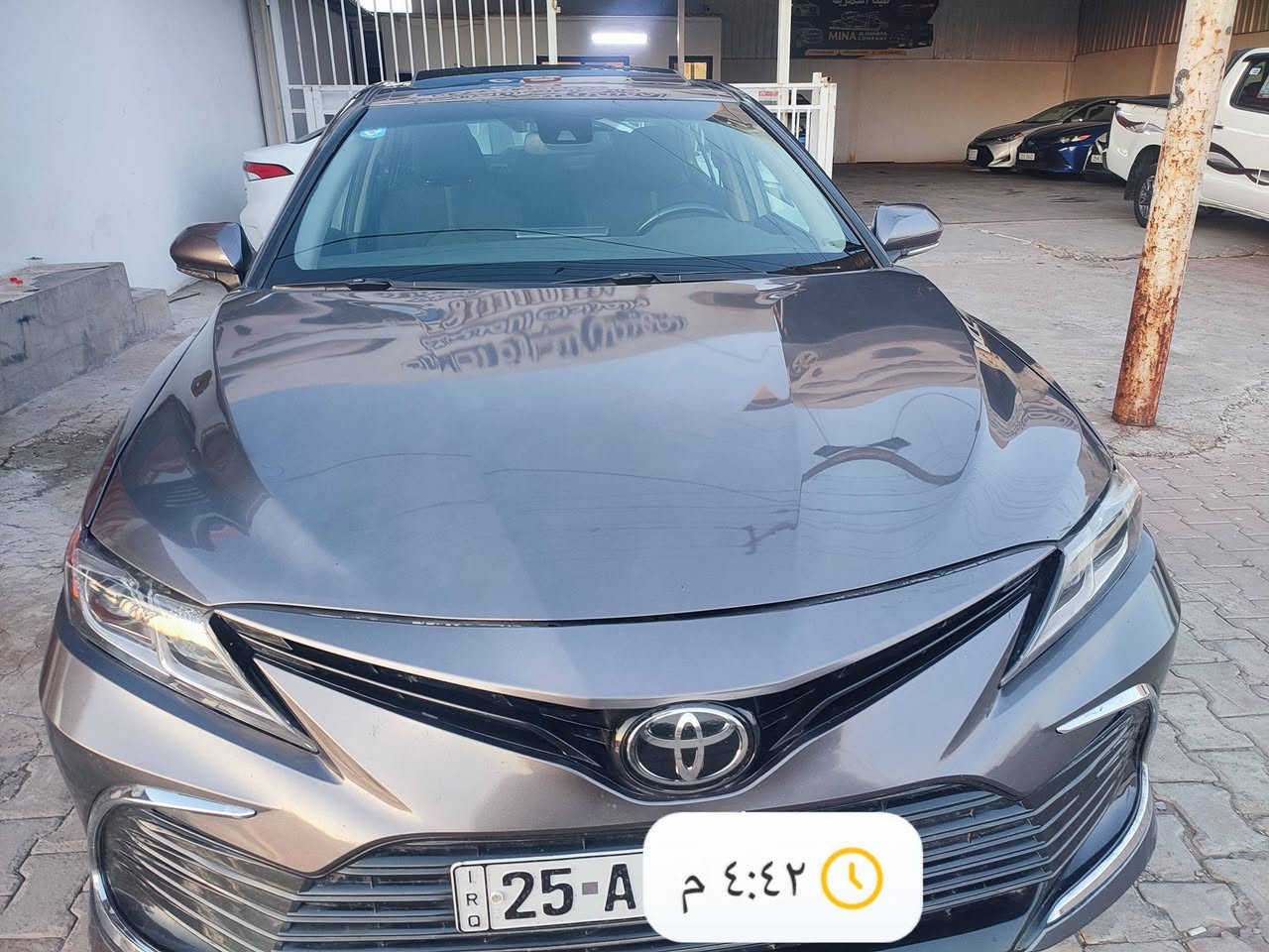 كامري 22 Le محسن فول مواصفات
بصمة تشغيل + بصمة ابواب 
فتحة سقف
كشن السائق كهربائي 
كشنات تدفئة
3 أنظمة قيادة
سنوية جديدة 
رقم كركوك جديد 
بطاقة بانزين 
الضرر مالها بونيد ميدل تجاري بأمريكا 
و الحادث اللي بالعراق موجود بالصور 
السعر المطلوب 173$ 
للأستفسار أكثر الاتصال على الرقم ***********
