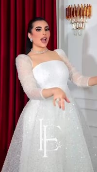 فساتين • ماروني ٢اكس لارج • أبيض قياس ٥٢/٥٤