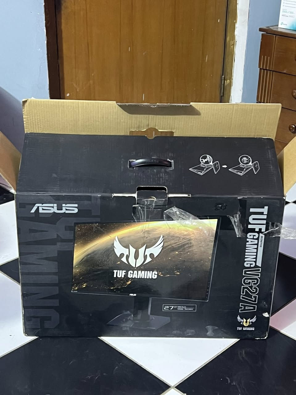 السلام عليكم
شاشة asus tuf gaming 
Vg27aq
2k
165hz
حجم 27
1ms استجابة
Ips
نظيفة كلش ب لزكاتها
285 الف
ماعندي توصيل مكاني بغداد الشعب
***********
