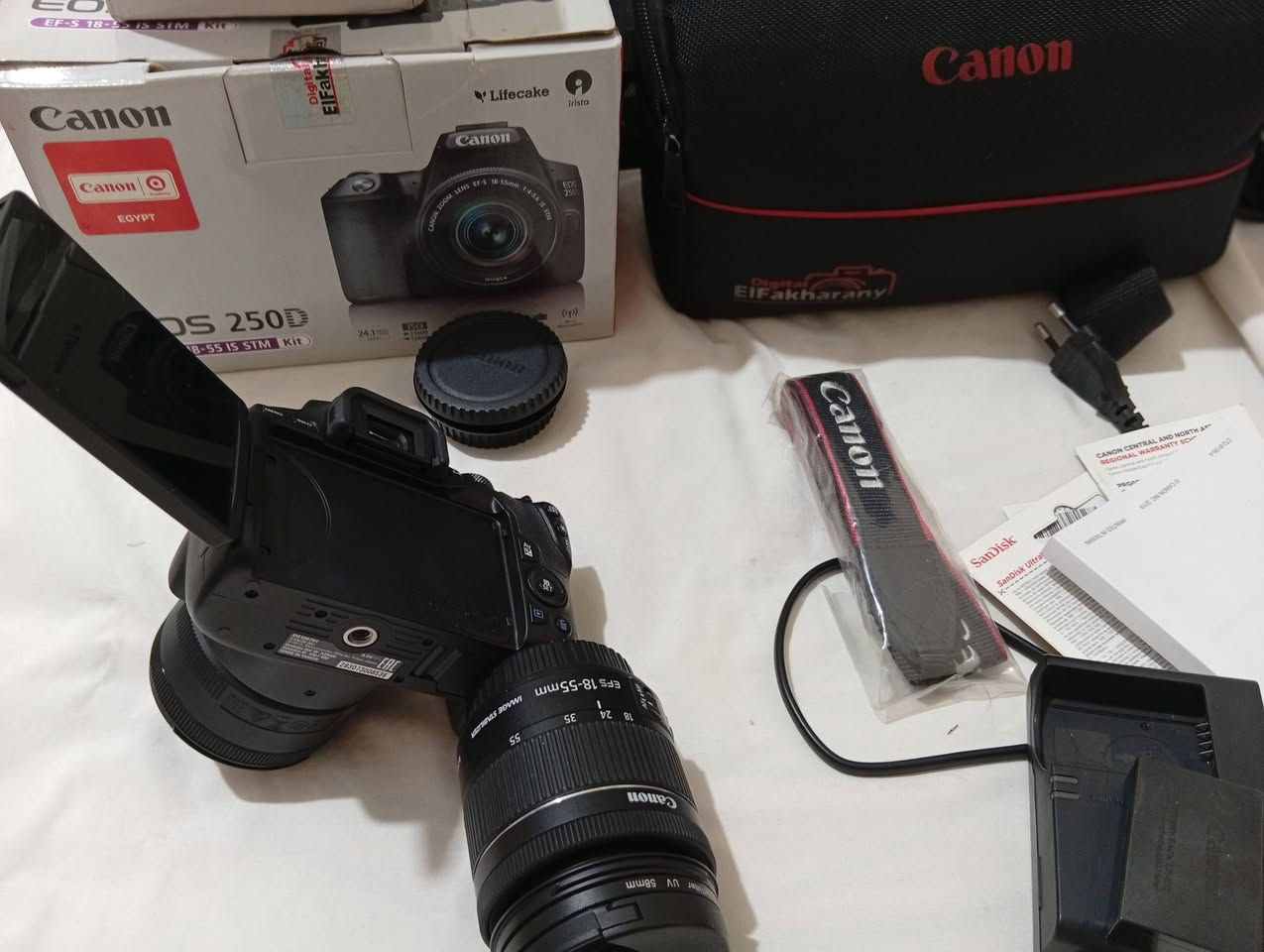 كانون Eos 250D
للبيع كسر زيرو استخدام بسيط معاها كل حاجه وعدسه أخرى اضافيه


**إذا كنت صاحب هذا الإعلان وتريد حذفه لأي سبب، رجاءا أرسل رسالة إلى الدعم الفني**