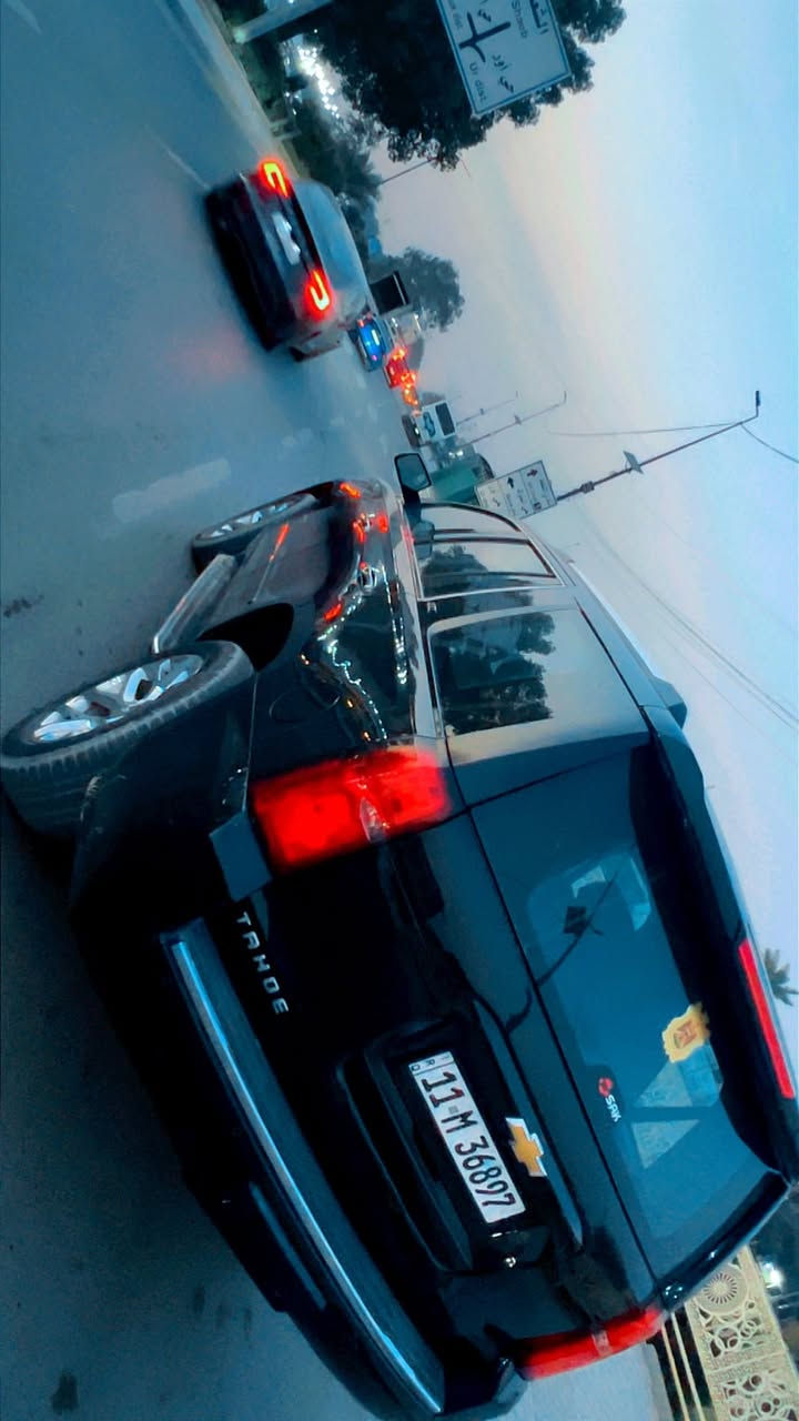 تاهو موديل 2017 (LTZ)
 خليجي  فول موصفات 

كشنات منفصل

شاشه ترحيب مع اضائه

علما صدر جديد 

بصمه عدد٥

منبه اصطدام

هيتر كشنات

٣ وضعيات قياده

٣ قطع تبريد منفصل

حساس امام خلفي  

اشاير بلمري 

مري شفط

رادار جانبي 

رادار امامي

جنطه شفط كهربائي 

محرك5300

ماشيه 
150كيلو
رقم بغداد تحويل ثاني يوم 

العنوان بغداد 
***********
