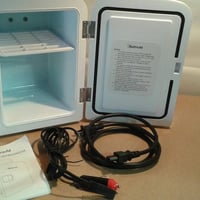 ثلاجة وسخان • للسيارة • أسود وأبيض