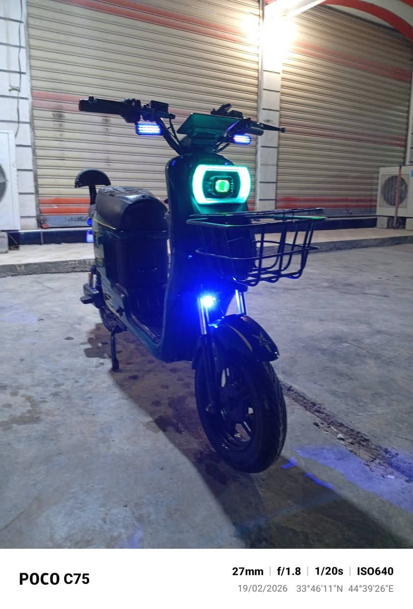 دراجة R8 نظافة 100% خمس بطاريات 36امبير 
فول مواصفات ملف 1500الدراجة جديدة العنوان بعقوبة ***********
