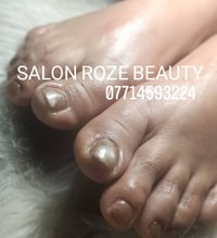 SALON ROZE BEAUTY تنظيف قدم ملكي وجلش  كميرة قرب جامع ابو الزهراء مدخل...