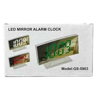 شكل مميز وأنيق - منبه قابل للضبط مع أوقات مختلفة   - نظام تشغيل 12/24 ...