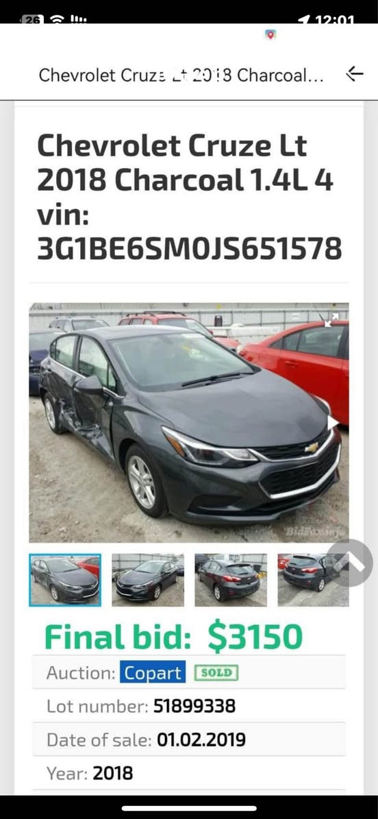 كروز هاش باك موديل 2018
فول مواصفات حادثها بابين سكن وجاملغ خلفي بدون ايرباك بجم كبس وخلف كبس ماشيه86كيلومتر كلشي جديد دهن كير دهن مكينه صدر حداديه بشرط الفحص  سنويه جديده كير ومكينه بشرط حته سيرفيست ممشتغل سياره استعمالي الخاص وحيل معتني بيها  سعر 92 وبي مجال بسيط للشراي تواصل ؏ الرقم 
***********
*********** أربيل, العراق
