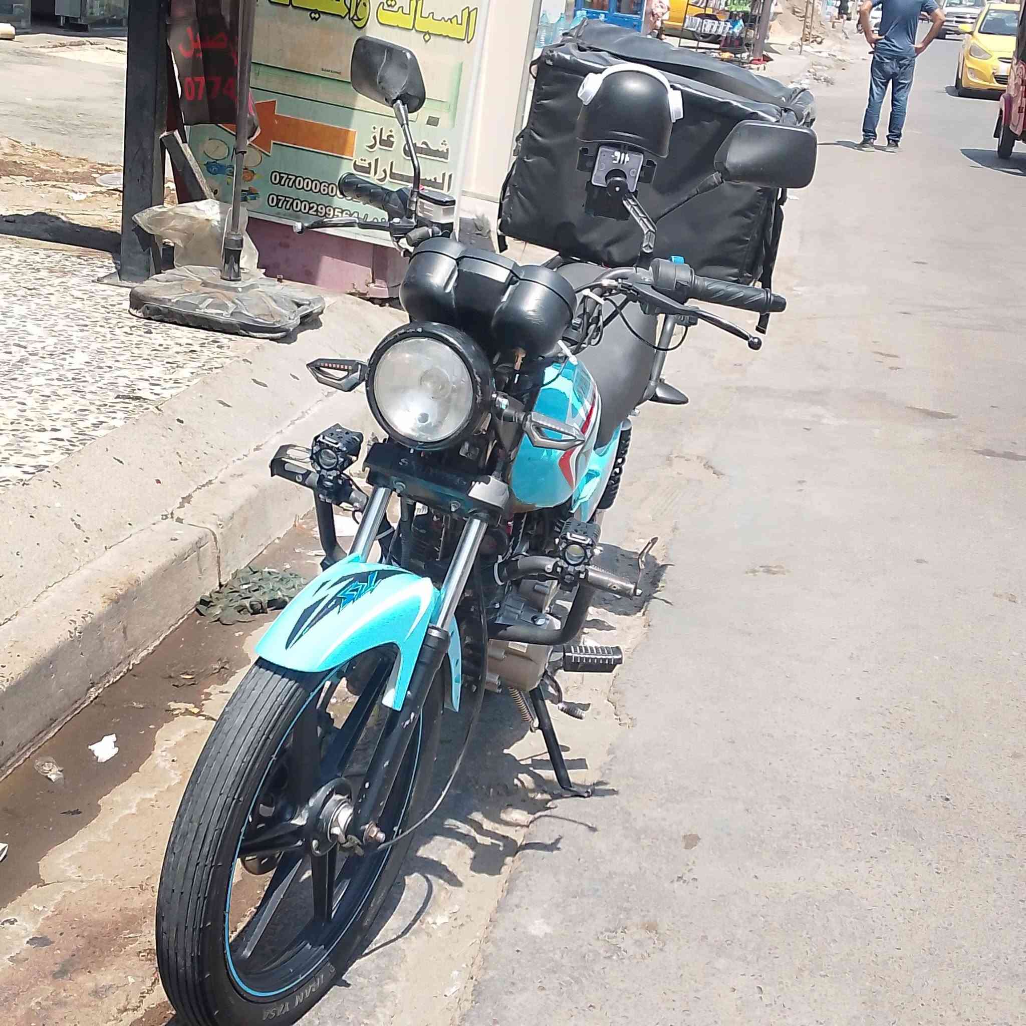 للبيع دراجة شاينك مرقم بابل مشروع وطني كفالة عامة ***********
