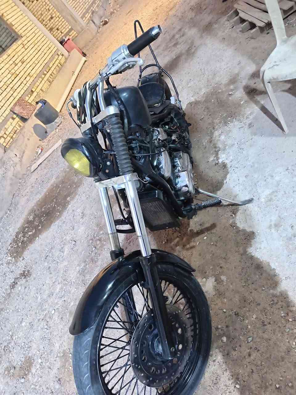 متاح جاهزه من كلشي نقص بس كهربايات حالين الدراجه طافيه محرك 900 اي استفسار ***********
