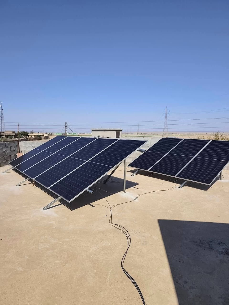 تم نصب منظومة طاقة شمسية متجددة -في قضاء بيجي 
15ليلي 16نهاري 
بطارية 15 كيلواط/ساعه 
انفيرتر 6 كيلواط
الواح لونجي عدد 8 
بالقسط المريح على منصة الرافدين لحاملي بطاقات الماستر كارد 
310 الف شهريا لمدة 18شهر


**إذا كنت صاحب هذا الإعلان وتريد حذفه لأي سبب، رجاءا أرسل رسالة إلى الدعم الفني**