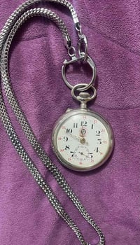 ساعة جيب • سويسري • فضة