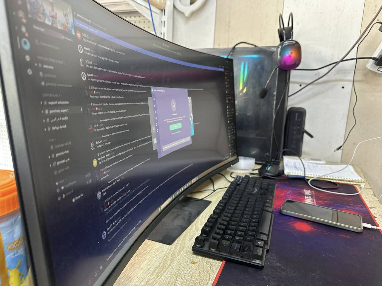 المواصفات:
CPU: Intel i7-12700F
GPU: RTX 4060 Ti 8GB
RAM: 32GB DDR4 RGB
SSD: NVMe 1TB
Motherboard: B760M
تبريد مائي 360mm RGB
باور سبلاي 700W
كيس Gaming Mesh
🖥️ شاشة شومي (Xiaomi)
مقوسة
4K
حجم كبير – مناسبة للألعاب والافلام
🔌 ويّا UPS لاين (حماية من انقطاع الكهرباء)
🎮 تشغّل كل الألعاب الحديثة و الأونلاين (PUBG, Warzone, Ubisoft, Fortnite)
📌 الجهاز نظيف، الفحص موجود
💰 السعر: 1,300$ قابل للنقاش البسيط
📍 المكان: بغداد.  

بعده بجيسه وكراتينه موجوده


**إذا كنت صاحب هذا الإعلان وتريد حذفه لأي سبب، رجاءا أرسل رسالة إلى الدعم الفني**