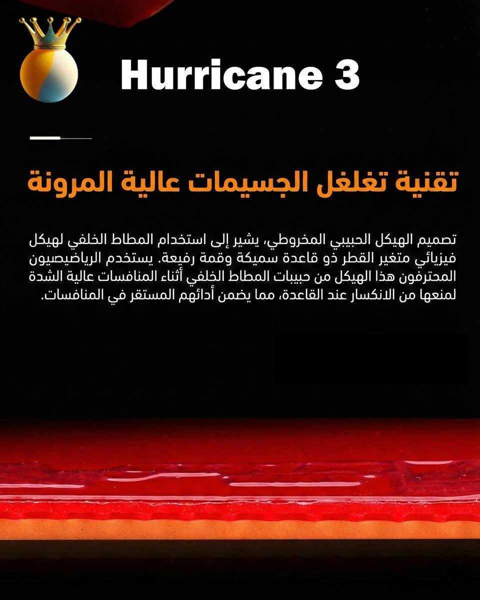 السر في يد أبطال العالم.. Hurricane 3 
ليست مجرد مطاطة، بل هي محرك الدوران (Spin) الذي لا يُقهر. إذا كنت تبحث عن التحكم المطلق والضربات الساحقة، فأنت في المكان الصحيح. 🏓🔥"
السعر 40,000 دينار للقطعة (التك)

 #DHS #مملكة_كرة_الطاولة #learntabletennis #tabletennisdaily #wtt #WTT #tabletennis #تحكم_وسيطرة #كرة_المنضدة #كرة_الطاولة #pingpong #تحدي


**إذا كنت صاحب هذا الإعلان وتريد حذفه لأي سبب، رجاءا أرسل رسالة إلى الدعم الفني**