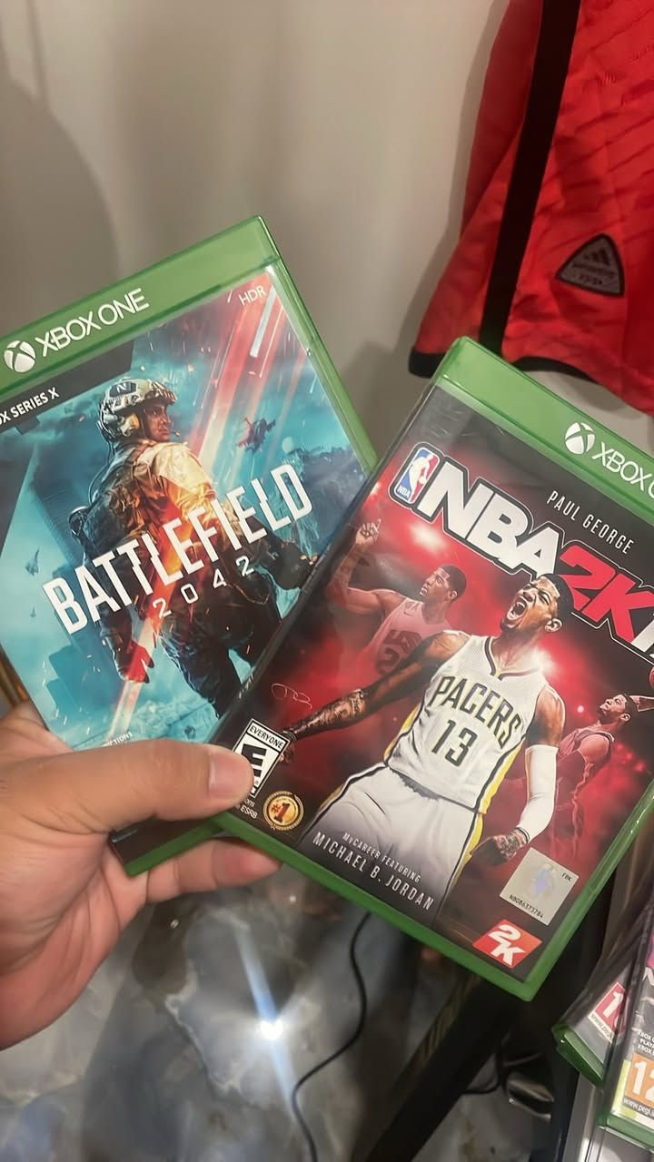 اقراص Xbox ✅
السلام عليكم متوفر اقراص اكسبوكس 
كلهن نظيفات وكاملات مع المنوال 
وايضاً متوفر توصيل لجميع المحافظات ✅
الاسعار تحت كل صورة ✅


**إذا كنت صاحب هذا الإعلان وتريد حذفه لأي سبب، رجاءا أرسل رسالة إلى الدعم الفني**