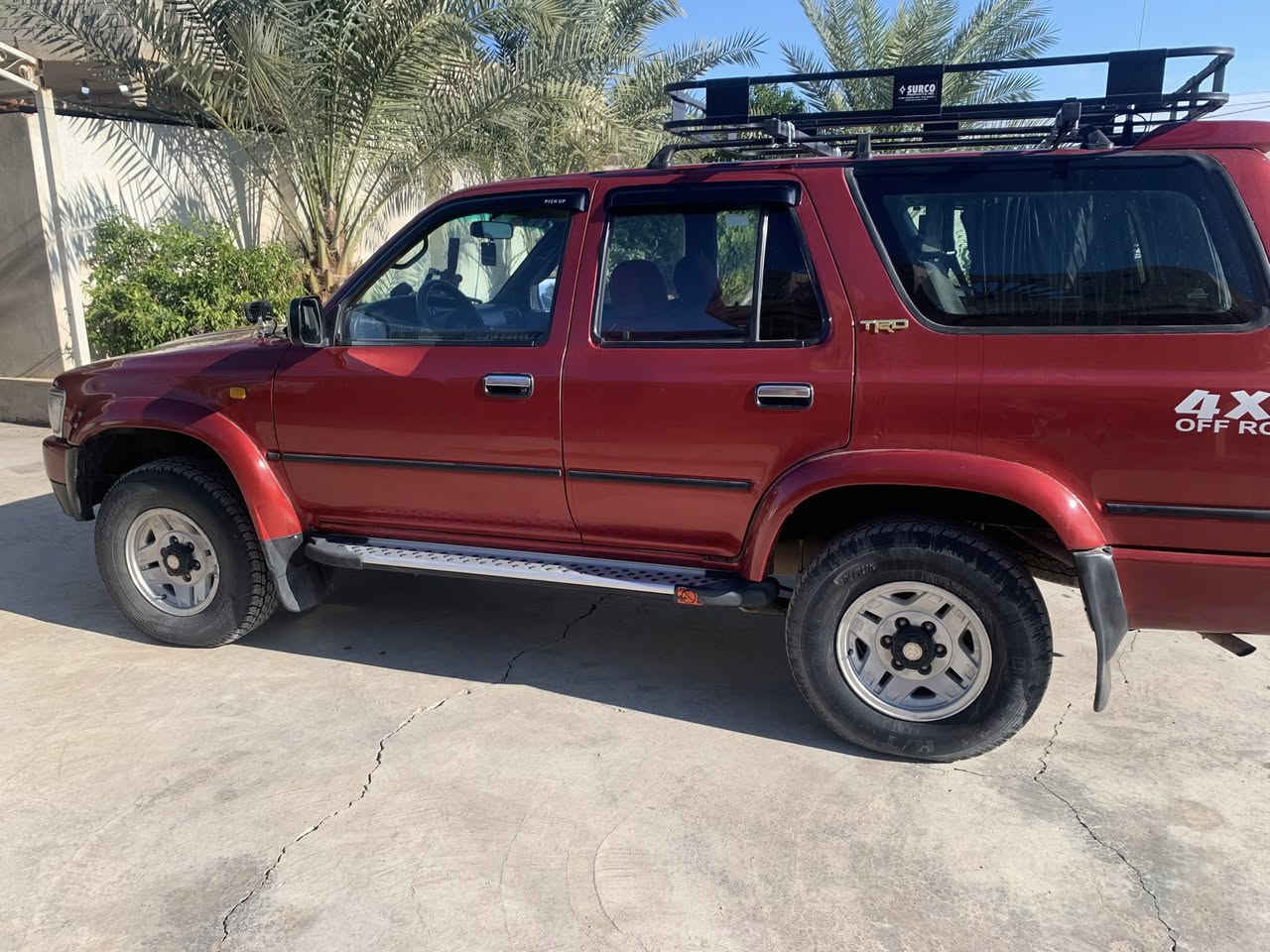 للبيع  اقره التفاصيل

تايوتا فور رنر موديل 1993
سياره كلها بلاد
محرك 6 بلاد كير عادي فور ويل شغال ثكيل و خفيف كلهن شرط
رقم اربيل دولي باسمي لل2030
جام كهرباء
فتحة سقف
تبريد ثلج ❄️فان للمقاعد الخلفيه
مسجل بلوتوث سيدي اواكس
بيها 3 قطع رش اثر جراد طارف البنيد بي شويه معجون 
موجود فديو توضيح اكثر
جاهزه للاخير ما بيها نقص برغي

المكان صلاح الدين العلم
***********
