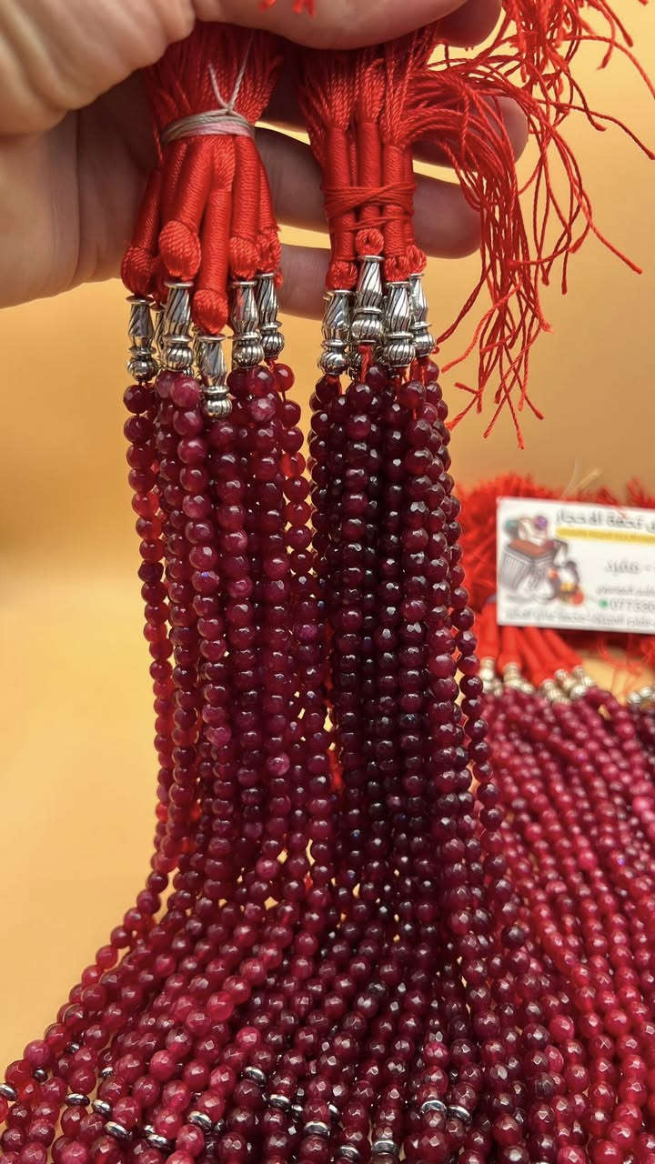 سبح ياقوت هندي 101قياس6ملم سعر القطعة 5 الاف البيع جملة فقط اقل كمية للطلب 10قطع يوجد توصيل جميع محافضات العراق 5الاف للحجز واتساب ***********
