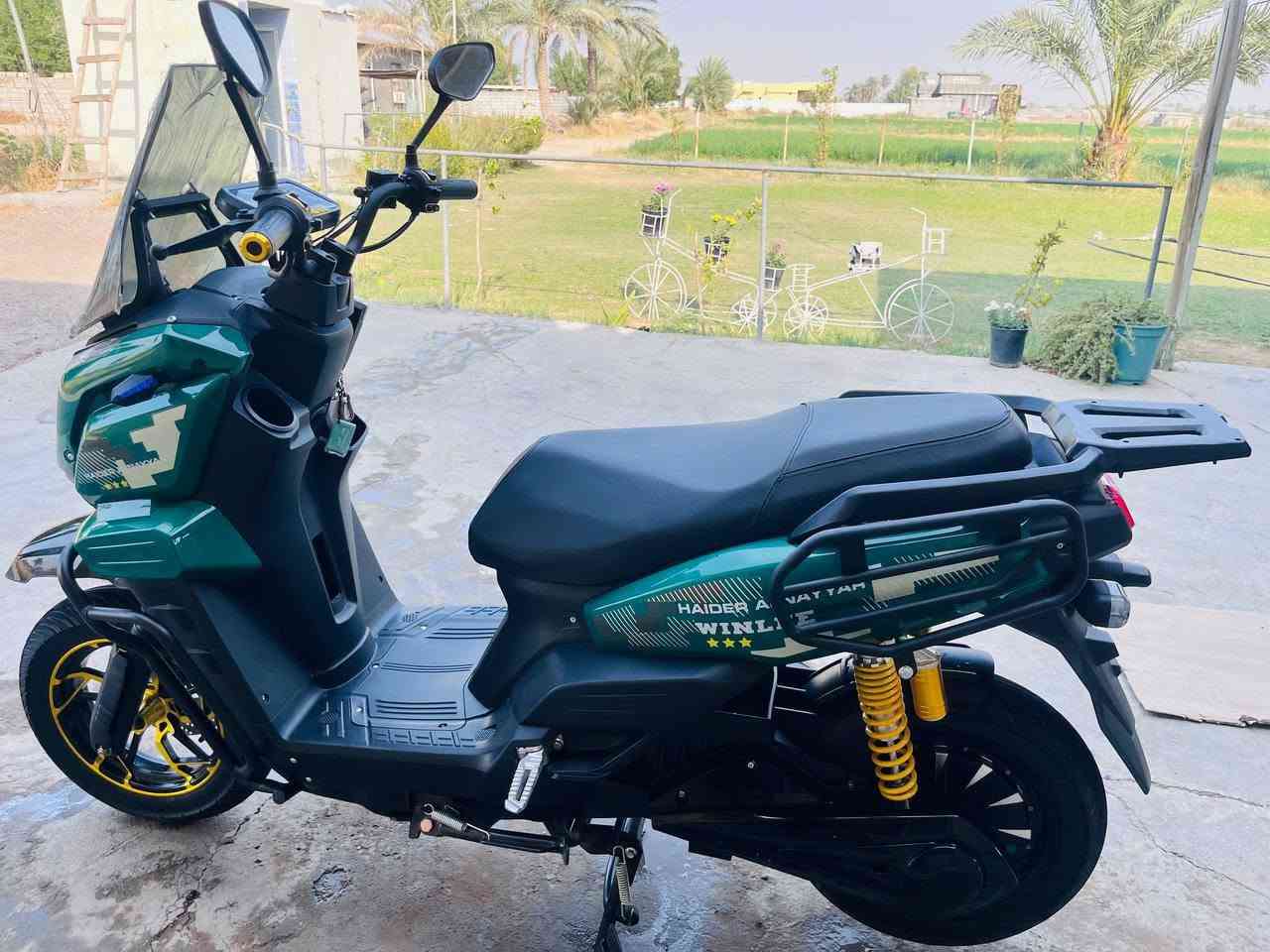 "دراجة شحن إباتشي موديل 26 للبيع
ست بطاريات مسطرة 32 أمبير 3800 واط حقيقي
سعر الدراجة مليون وميه
مستخدمة شيء قليل بعدهه جديدة ع الفحص 
هـ ***********
