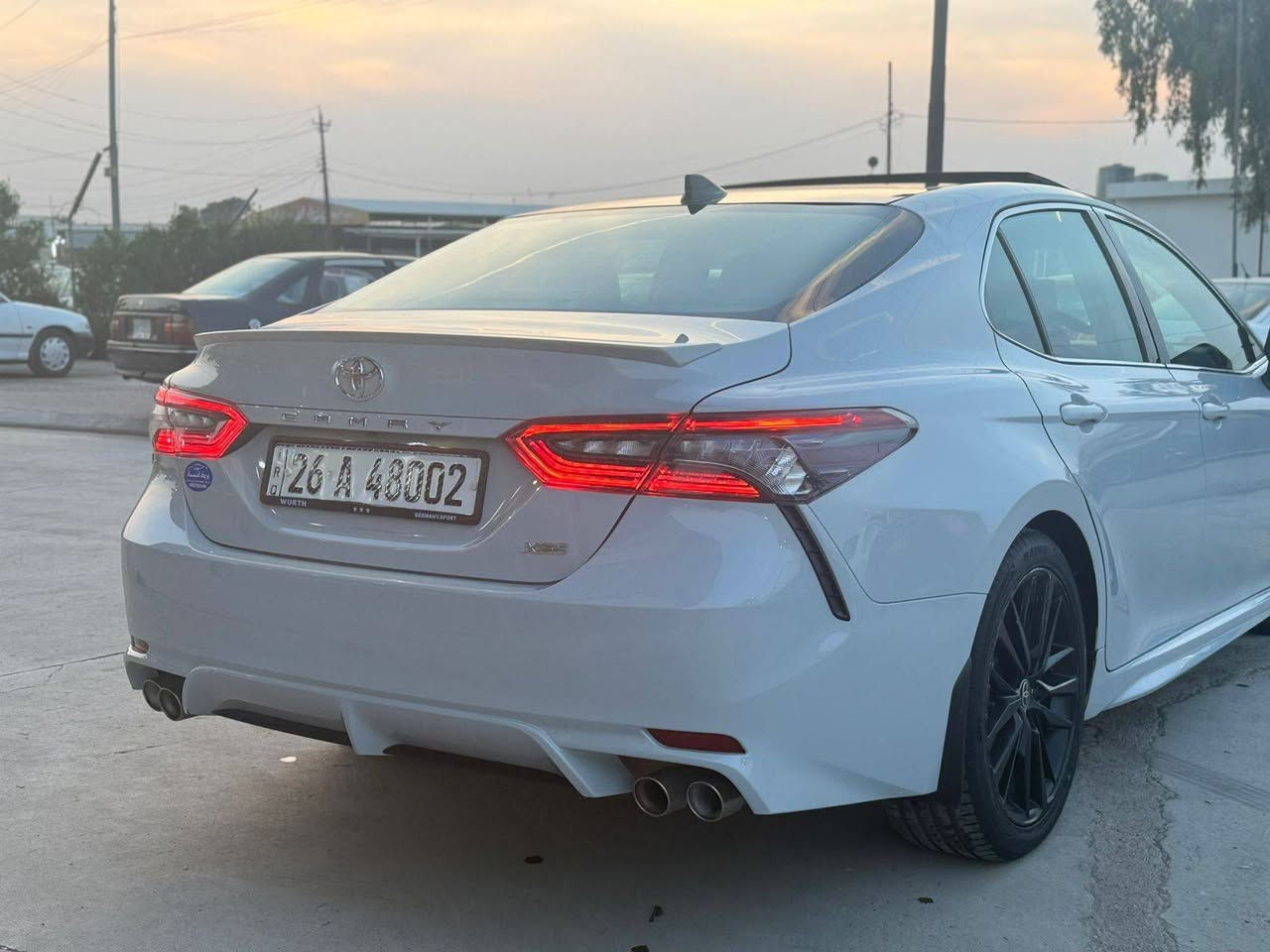 كامري موديل 23فووول xseرقم صلاح الدين ماشي 40الف بيها قطعة وجامغ السكن صبغ مكان كركوك ***********السعر 235وبيها مجال
