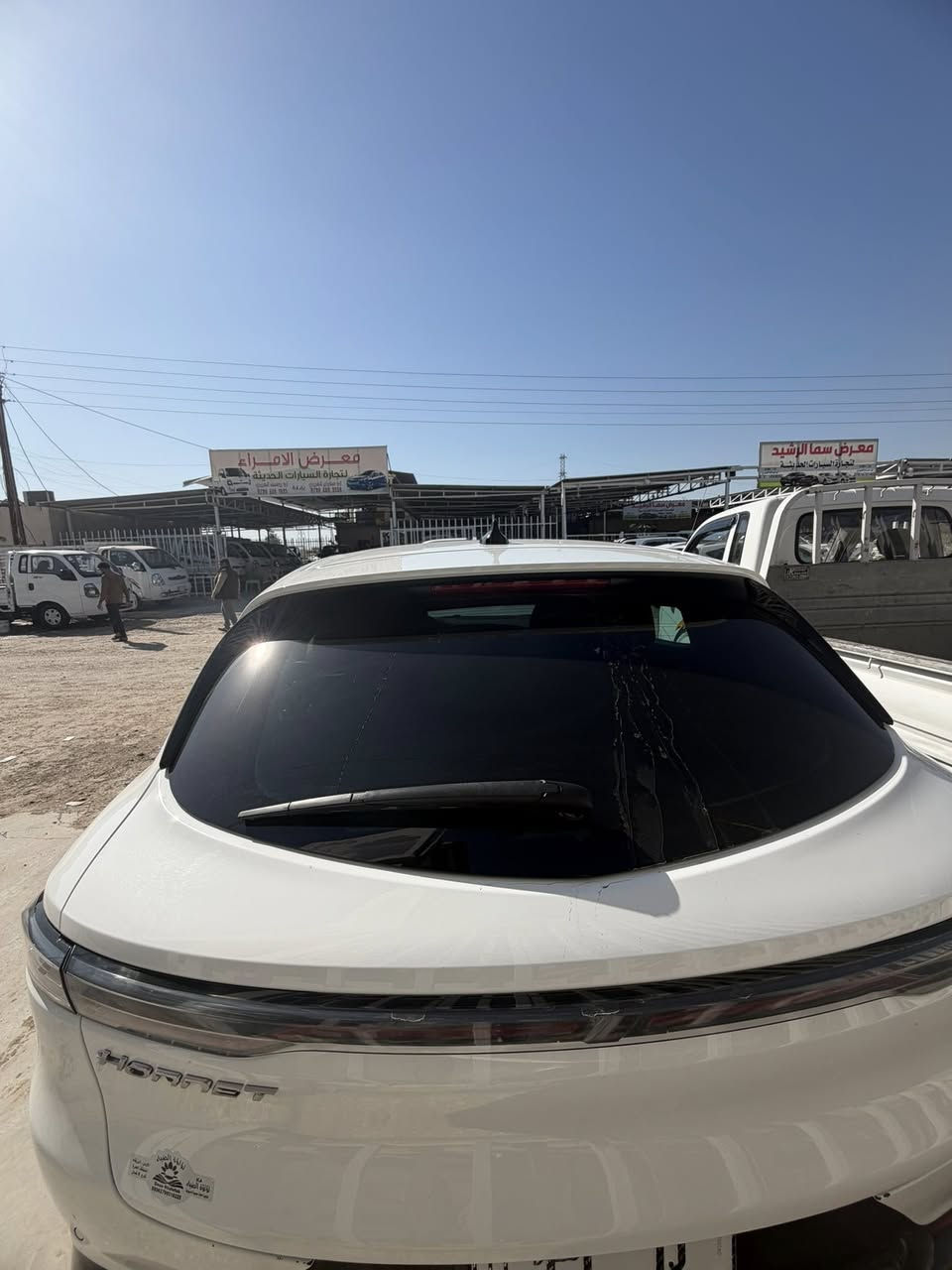 هورنت 2024 ابيض بغداد ب اسمنا 
هايبرد بلك ان بانزين 
حادثها جاملغ وبنيد 
180$ وبيها مجال 
***********
