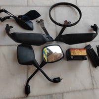 غراض zr باتري+مريات +قايش جديد +هوائيات +مرايات دراجه مال مرور وغراض د...