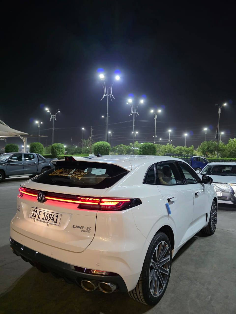 شانجان يوني كي ( UNI K )  موديل 2024
فول مواصفات  لون ابيض صدفي  سقف بانوراما 
مقاعد تدفئه تبريد امامي كاميرات 360 درجه 
28km
رقم بغداد 
شاشات لمس 
صندوق كهرباء 
سستم صوت من شركة سوني 
سماعات بالمقاعد 
يدات ابواب مخفي
انظمه التحكم لمس 
رادار + تحديد مسار + قياده ذاتيه 
كاميرات 360 درجه 
نظام كاميرات 3D 
كاميرات مرايات جانبيه بدقة 4k 
حساسات 360 درجه 
هاند بريك كهرباء 
شاحن واير ليس 
لايت وبكليت لد
السعر :36مليون
واتساب:***********
***********
