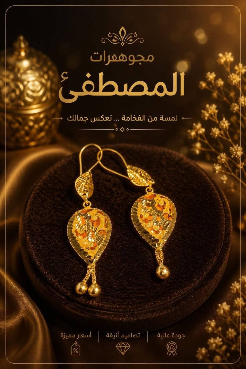 ✨ السلام عليكم ورحمة الله ✨

تراجي خليجي إماراتي عيار 21K
بتصاميم عصرية وأحدث الموديلات ✨
أناقة وفخامة بأسعار مناسبة للجميع

📍 مجوهرات المصطفى
بابل – جبلة – سوق المسقف

📞 للتواصل والاستفسار:
*********** – مقتدى
