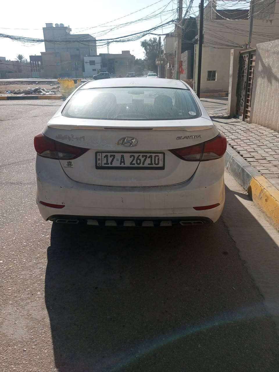 سلام عليكم  من رخصة مدير الكروب 
النترا 2015 خليجي باسمي مصبوغ عام حادث فقط قمارة يعني مو متجايه كير ومحرك وتبريد وحدادية مكفول مشروع وطني مكاني كربلاء طويريج *********** 
*********** السعر 83 وبيها مجال بيع او مراوس بخصوصي مقدس
