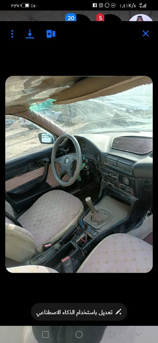 سلام عليكم سياره بي ام دبليو موديل ١٩٩١ سعرها ٣٠ وبيها مجال
***********
