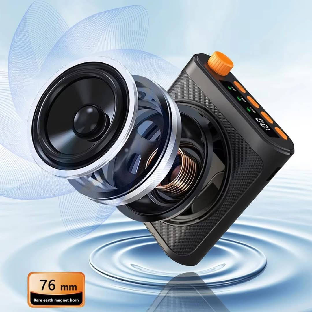 🔊 القوة والأداء الصافي.. حصرياً من شركة غيم!
​هل تبحث عن مكبر صوت يجمع بين نقاء الصوت والتحمل العالي؟ مكبر الصوت الجديد وصل الآن ليلبي كل احتياجاتك، سواء للمناسبات، الندوات، أو حتى الاستمتاع المنزلي.
​🔥 أهم المميزات التي تجعله اختيارك الأول:
​نظام المايك المزدوج: يأتي مع 2 مايك وايرلس (لاسلكي) بجودة صوت احترافية، مثالي للمحاضرات أو الحفلات.
​بطارية عملاقة: استمتع بتشغيل مستمر يمتد من 8 إلى 10 ساعات بشحنة واحدة فقط!
​شحن عصري وسريع: يدعم منفذ Type-C لضمان سرعة الشحن وتوافق الشواحن.
​تعدد طرق الاتصال: اربطه بسهولة عبر البلوتوث، أو استخدم الفلاش (USB) لتشغيل ملفاتك الصوتية مباشرة.
​ضمان الوكالة: المنتج متوفر حصرياً لدى شركة الرواد، مما يضمن لك الجودة والأصالة.
​💰 العرض الأقوى حالياً:
​احصل عليه الآن بسعر تنافسي جداً:
💸 35,000 دينار عراقي فقط!
​🚚 والفرحة تكتمل.. التوصيل مجاني تماماً لجميع محافظات العراق! (من الشمال للجنوب).
للتواصل : ***********
