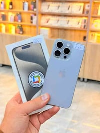 ايفون 15 برو ماستر ذاكره 256 بطاريه 97 يعني جديد نضافه ميه بل ميه خيال...