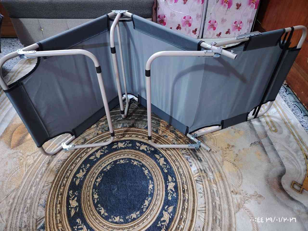 سرير تخييم وسفرات.. سهل التركيب.. خفيف.. يتحمل اوزان عالية.. السعر 25 الف
*********** واتساب 
يوجد توصيل لكل العراق ٥ الاف
