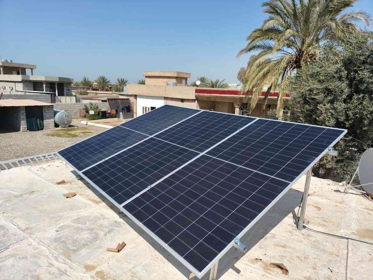 تم بفضل الله تجهيز وتنصيب  منظومة طاقة شمسية
لمنزل السيد(#سالم_جواد)
#الحويجة_قرية_ام الدنيا
مكونات المنظومة:
🔵 3 الواح ذات وجهين وكفاءة عالية
🔵 بطارية  5 كيلوواط 
 🔵انفيرتر فلستي 3 كيلوواط

مكتب هاني شاكر السلطان للطاقة الشمسية 
الحويجة #ناحية الرياض
هاني   ***********
ظافر ‏ ‪0780 680 4046‬‏
رعد ‏  ‪0782 496 9996‬‏
