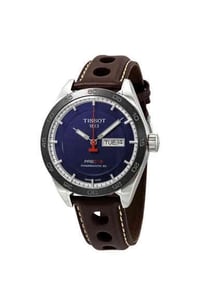 Tissot PRS 516 • Powermatic 80 • مينا أزرق