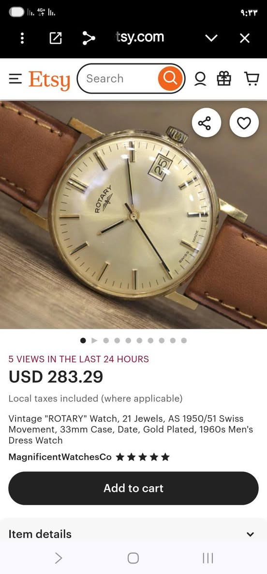 السلام عليكم ساعة روتري rotary
 سويسريه نصب تكويك نافذة شهري
شغالة ومضبوطة لاعلى سعر ابيع


**إذا كنت صاحب هذا الإعلان وتريد حذفه لأي سبب، رجاءا أرسل رسالة إلى الدعم الفني**