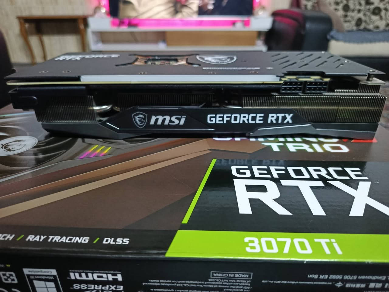 السلام عليكم
كرت شاشه 3070ti مثل ما موضح بالصور نضافه ١٠٠٪ استخدام كلش قليل للبيع أو مراوس مع كارت 3080ti أو أعلى بفرق بالمعقول سعر الكرت ٥٥٠ الف 

***********
