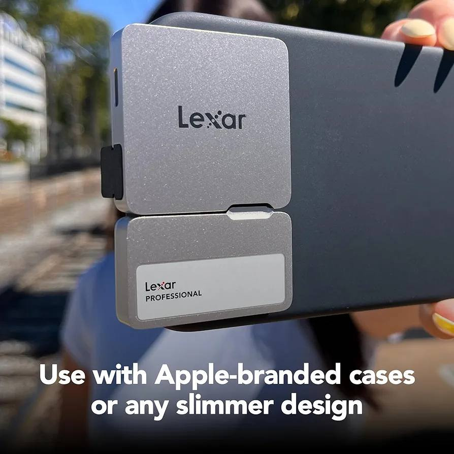 السلام عليكم

محرك أقراص الحالة الصلبة المحمول Lexar Professional Go بسعة 1 تيرابايت مع موزع، يدعم Apple ProRes، سرعة قراءة تصل إلى 1050 ميجابايت/ثانية وسرعة كتابة تصل إلى 1000 ميجابايت/ثانية، منفذ USB 3.2 من الجيل الثاني، متين، متوافق مع سلسلة iPhone 15 وأجهزة الكمبيوتر الشخصية وأجهزة Mac
السعر 180 الف


**إذا كنت صاحب هذا الإعلان وتريد حذفه لأي سبب، رجاءا أرسل رسالة إلى الدعم الفني**