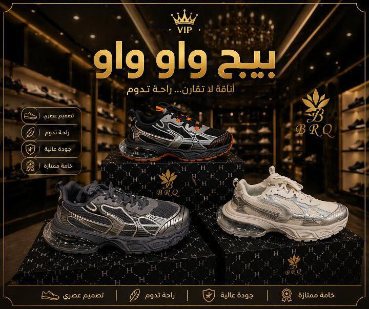 السلام عليكم احذيه رجالي بنسياكا عرض خاص كوالتي عالي قياسات من 41 إلى 45 عدد كارتون 15 قطعه سعر كارتون 140 الف وتوصيل مجاني بغداد وجميع محافضات تطلع عليك قطعه 9 الف الاستفسار على الخاص او وتساب ***********
