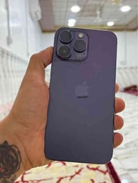 ايفون 14 برو ماكس   ذاكره 256 البطاريه 85   دبل سيكارت ZA جهاز وتر برو...