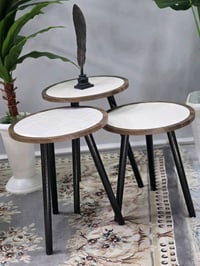 🪑 طبلات ثلاثي – بثلاث موديلات أنيقة ✔️ ثلاث موديلات مختلفة ✔️ قطر الدا...