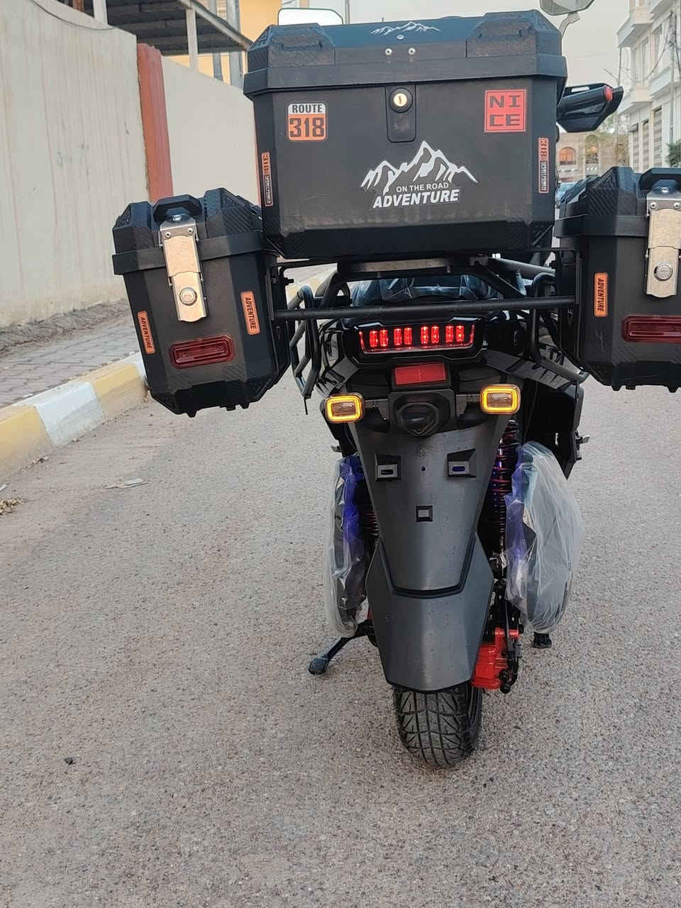 #للبيع  دراجه اباتشي6باتري مسطرة38 امبير ملف 5000 سرعه  130حقيقي استخدام شهرين   السعر  مليون او 350  العنوان الفلوجه   رقمي  ***********
