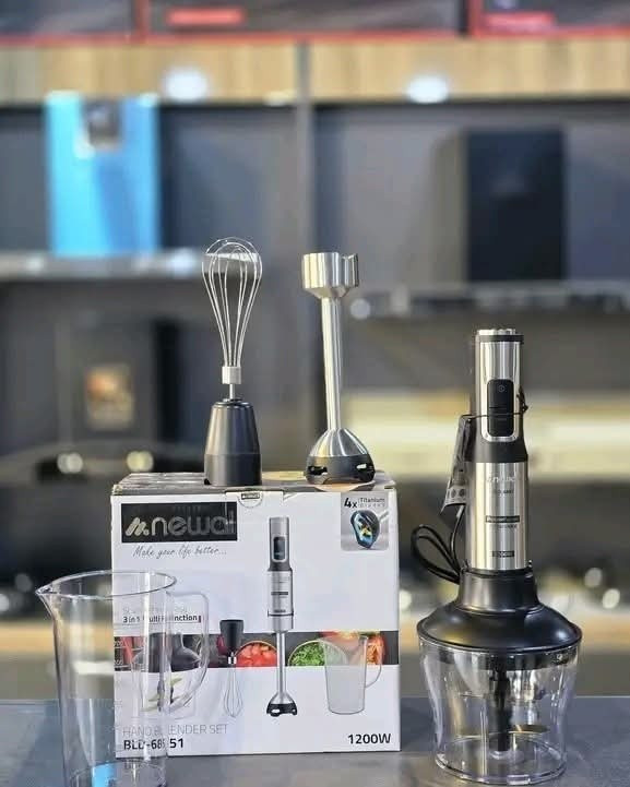 🔥 إذا تدور على خلاط عملي وقوي للمطبخ، هذا اختيارك الصح!
✨ خلاط يدوي 3 بـ 1 من ماركة Newal بقوة 1200 واط يخليك تخلط وتفرم وتخفق بسهولة.
🥣 يجي ويا وعاء فرم حتى تفرم الخضرة واللحوم بسرعة.
🍰 خفاقة خاصة لخفق البيض والكريمة وتحضير الحلويات.
🥤 كوب قياس يساعدك تضبط الكمية بكل دقة.
⚙️ شفرات تيتانيوم قوية تعطيك خلط سريع ونتيجة ناعمة.
👌 تصميم عملي ومريح بالاستعمال ويناسب كل مطبخ.
💥 خلاط واحد… يسوي شغل ثلاث أجهزة!
📦 كمية محدودة والسعر مناسب جداً.
🏃‍♂️ الحق العرض قبل ما تخلص الكمية!
#معرض_الجوهرة_للاجهزة_علي_نشوان💎للعروض خاصة والتخفيضات وبيع #نقد_اقساط 👌 
موصل / حي القادسية الثانية مقابل بدالة الزهور مجاور مول الكوثر 
📞***********📞
☎️***********☎️
متوفر توصيل جميع محافظات العراق 🇮🇶
ومتوفر توصيل لانحاء العراق 
متوفر بيع بالنقد والقسط على ماستر الرافدين 
وقت دوام من 10 صباحآ الى 9 مساء
