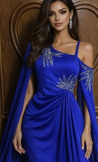 فستان أزرق 46 • فستان فستقي 44 • جديد بالليبل