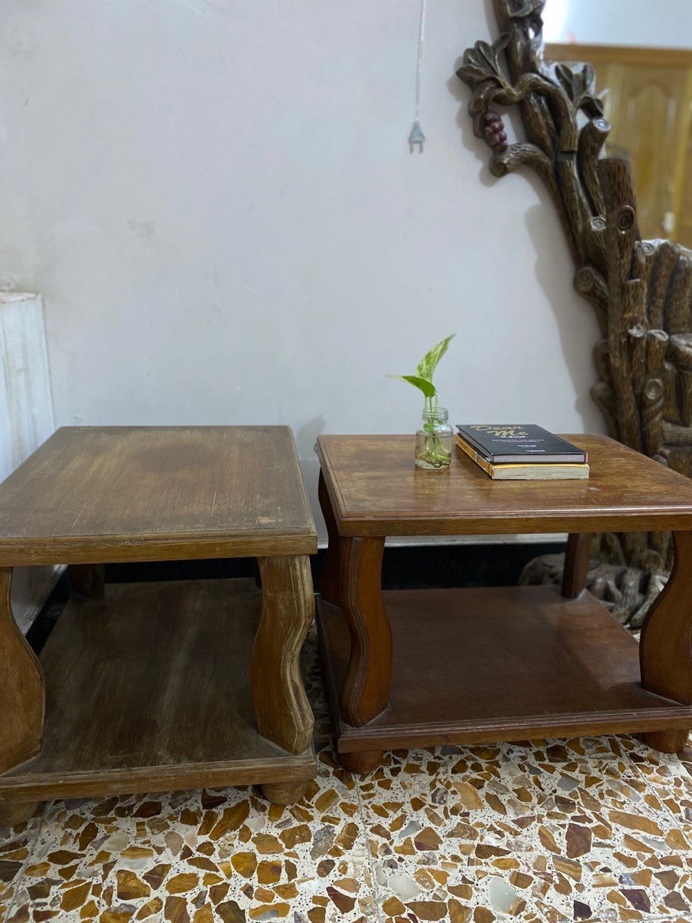 طبلات ثنين خشب ثقيل كلاسك 
بغداد الشعب 