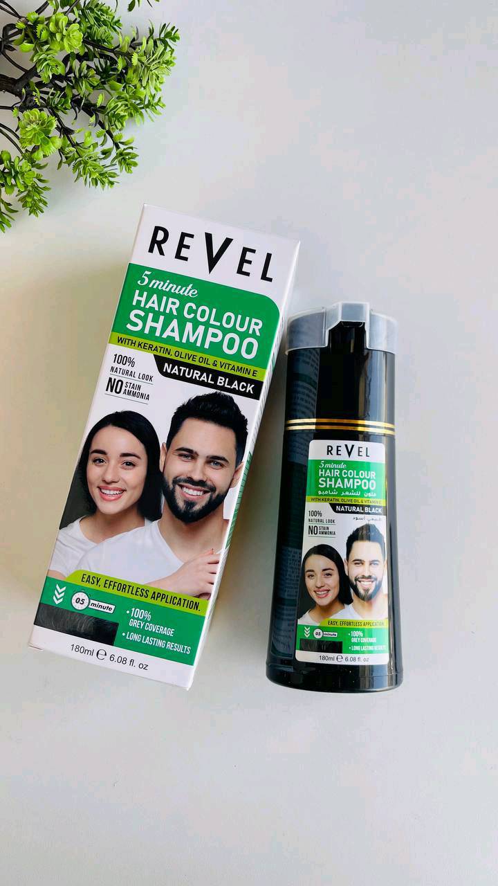 ويـه شامبو ريفيل (REVEL)، اصبغ شعرك !

• ✅ بـ 5 دقايق بس: يغطي الشيب 100%.

• ✅ بدون أمونيا: يعني ماكو ريحة قوية ولا حساسية.

• ✅ مغذي: يحتوي على الكيراتين، زيت الزيتون، وفيتامين E (يصبغ ويغذي بنفس الوقت).

.
متوفر بلونين: الأسود الطبيعي و البني الغامق.
كشختك ما يحتاج لها تعب بعد اليوم

السعر 10,000