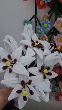 زهور صناعية • يدوية • ديكور بيت