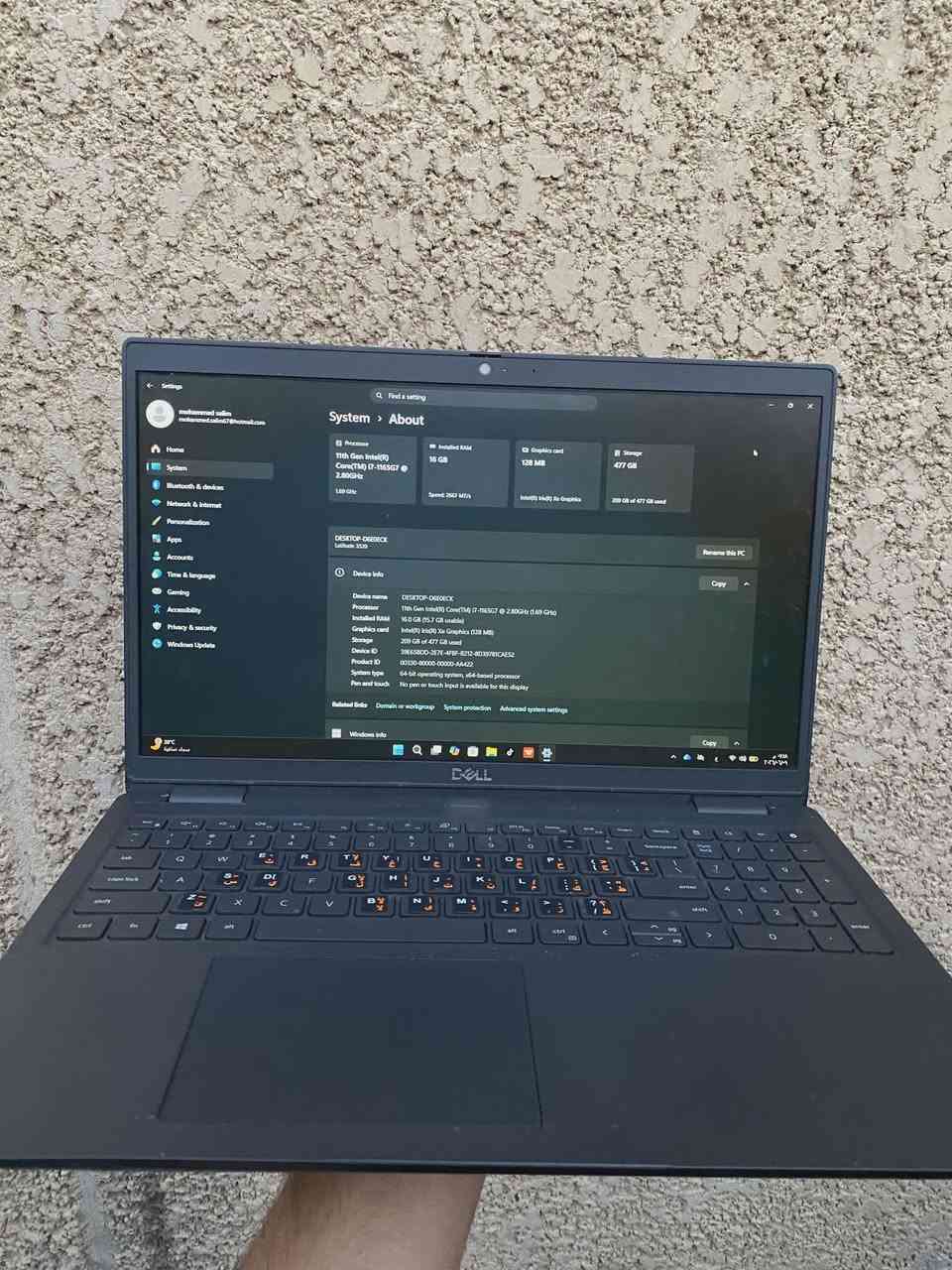 Dell Latitude 3520
المواصفات:

المعالج Intel Core i7 الجيل 11

الرام: 16 جيجابايت

التخزين: 512 GB ssd

النظام: Windows 11 Pro -

مع الشاحنة الاصلية

السعر 600الف
الرقم :***********
